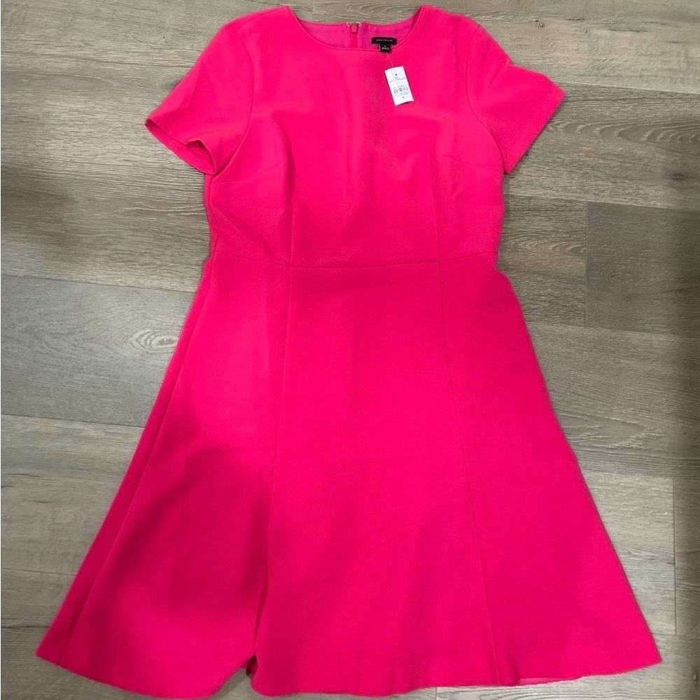 Ann Taylor Vibrant Pink Mini Dress